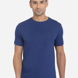 JADE BLUE Men Blue Slim Fit Outdoor T-shirt-image-27