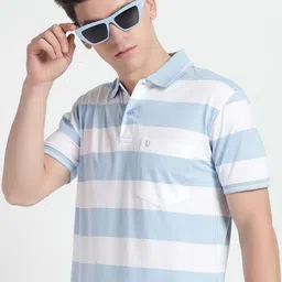 UNIBERRY Men Striped Polo Collar T-shirt-picture-21