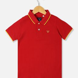 Allen Solly Junior Boys Short Sleeves Polo Collar Cotton Casual T-shirt-image-74