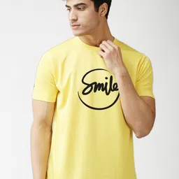 EPPE Men Yellow Typography Printed T-shirt-picture-8