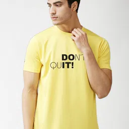 EPPE Men Yellow Typography Printed Sports T-shirt-image-15