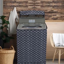 DREAM CARE Grey & Black Printed Waterproof and Dustproof Top Load Washing Machine Cover-31