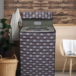 DREAM CARE Brown & Grey Printed Waterproof and Dustproof Top Load Washing Machine Cover-image-36