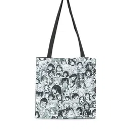 COMICSENSE Ahegao Anime Printed Shopper Tote Bag-31
