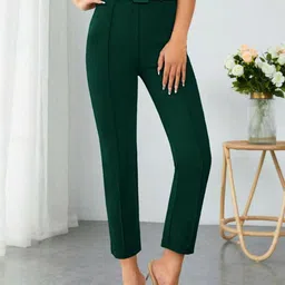 Stylecast X Slyck Women Comfort Wrinkle Free Regular Trouser-image-71