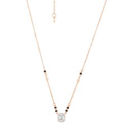 MINUTIAE Rose Gold-Plated Artificial Stones and Beads Mangalsutra-2