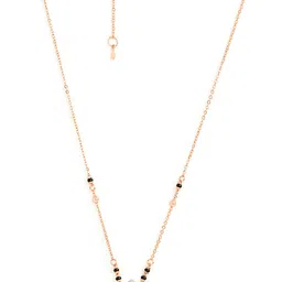 MINUTIAE Rose Gold-Plated Artificial Stones and Beads Mangalsutra-43