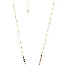 MINUTIAE Rose Gold-Plated Artificial Stones and Beads Mangalsutra-image-70