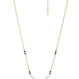 MINUTIAE Rose Gold-Plated Artificial Stones and Beads Mangalsutra-43
