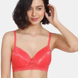 Zivame Red Bra Lightly Padded Cut and Sew T-Shirt Bra-image-69
