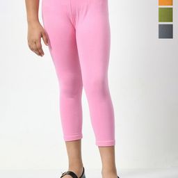 BAESD Girls Pack Of 4 Skinny Fit Cotton Lycra Capris-84
