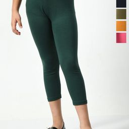 BAESD Girls Pack Of 6 Skinny Fit Cotton Lycra Capris-picture-23