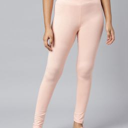 AURELIA Women Pink Solid Ankle-Length Leggings-image-79