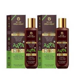 Khadi Organique Set Of 2 Anti Dandruff Hair Shampoo For Cleanse Scalp Soft & Shine 400ml-6