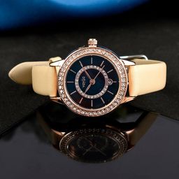 Voylla Women Embellished Dial & Leather Bracelet Style Straps Analogue Watch 8905124490244-image-97
