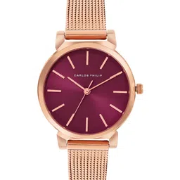 CARLOS PHILIP Women Brass Embellished Dial Analogue Watch Aurora Series 1707-5-image-16