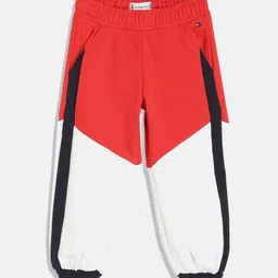 Tommy Hilfiger Girls Colourblocked Cotton Mid-Rise Jogger-image-57