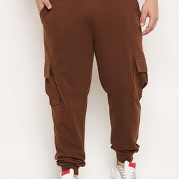 Club York Men Plus Size Regular Fit Mid-Rise Cotton Joggers-picture-18