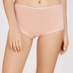 Nykd Women Nude Solid Cotton Boy Shorts Briefs-image-55