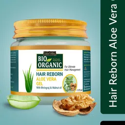 Indus Valley Bio Organic Hair Reborn Aloevera Gel with Bhringraj & Walnut oil-53