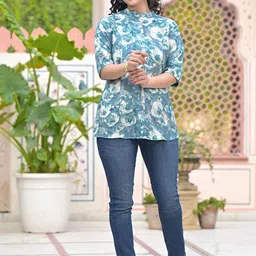 ARAVALII Women Floral Printed Floral Kurta-image-85