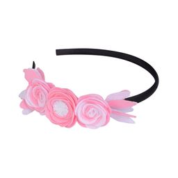 Aye Candy Girls Pink Embellished Floral Hairband-image-43