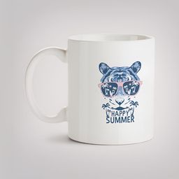 MOTIVATE BOX White & Blue Printed Glossy Ceramic Mugs 330 ml-image-95