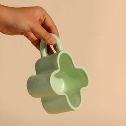 The Orby House Green Textured Ceramic Glossy Mug-23