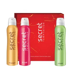 Secret Temptation Pack of 3 Deodorant Gift Box-150ml each-16