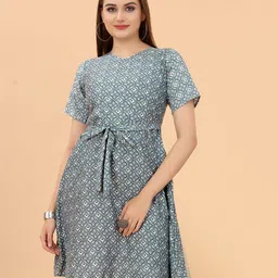 KETAKI FASHION Ethnic Motifs Crepe Dress-image-30