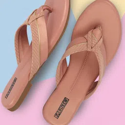 FAUSTO Embellished Open Toe Flats-8