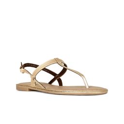 Bata Open Toe T-Strap Flats-image-0