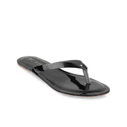 Wet Blue Women Black T-Strap Flats-image-96