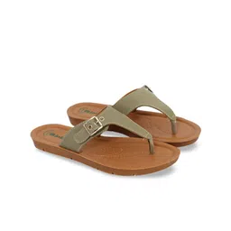 Inblu Open Toe Lightweight & Anti Skid Flats With Buckles-picture-3