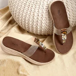 Inc 5 Embellished T-Strap Flats-picture-15
