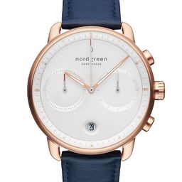 Nordgreen Men White Printed Dial & Blue Stainless Steel Straps Analogue Watch PI42RGLENAXX-10