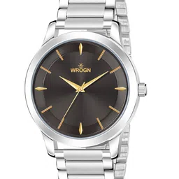 WROGN Men Embellished Dial & Stainless Steel Bracelet Style Straps Analogue Watch HOBWRG-24-0423-15