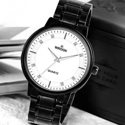 WROGN Men Embellished Dial & Stainless Steel Bracelet Style Straps Analogue Watch HOBWRG0471-image-24