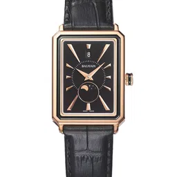 Balmain Women Brass Patterned Dial & Leather Bracelet Style Straps Analogue Watch B44193265-image-66
