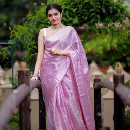 BerMondsey Ethnic Motifs Woven Design Zari Banarasi Saree-picture-38