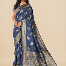 KALINI Woven Design Zari Banarasi Saree-image-9