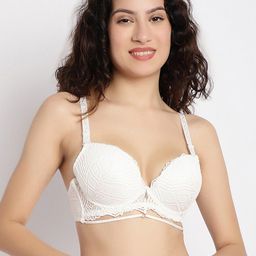 MAKCLAN Floral Self Design Medium Coverage Anti Odour All Day Comfort Push-Up Bra-picture-54