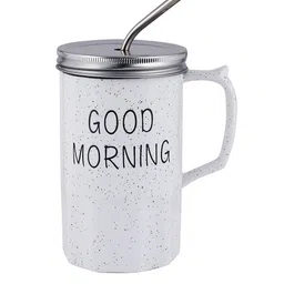 BonZeaL White & Black Hand Painted Printed Ceramic Coffee Mug-picture-37