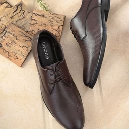 INVICTUS Men Brown Solid Synthetic Leather Formal Shoes-image-43