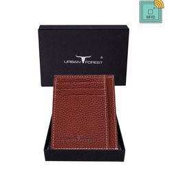 URBAN FOREST Abstract Textured Leather Card Holder-28