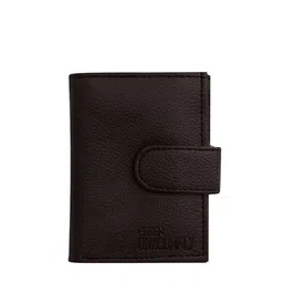 GREEN DRAGONFLY Coffee Brown Textured PU Card Holder-image-27