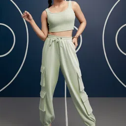 Bewakoof Square Neck Crop Top & Joggers-picture-48