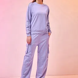 Bewakoof Lumos Typography Printed Sweatshirt & Trousers-image-9