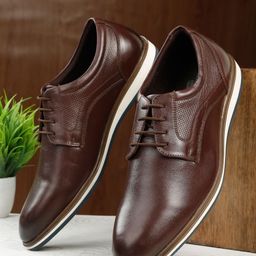 Teakwood Leathers Genuine Leather Semi-Formal Oxfords Shoes-image-1