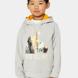 mothercare Boys Grey Photographic Printed Hooded Organic Cotton Sweatshirt-picture-16